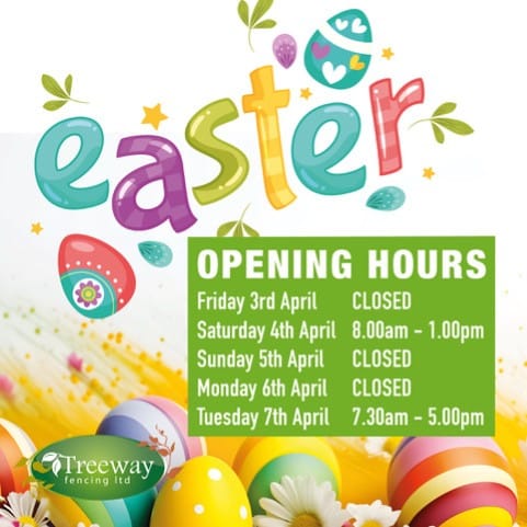 Easter opening hours banner.